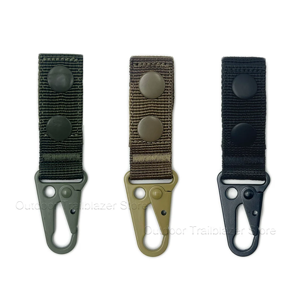 Cinturón táctico con mosquetón MOLLE para actividades al aire libre