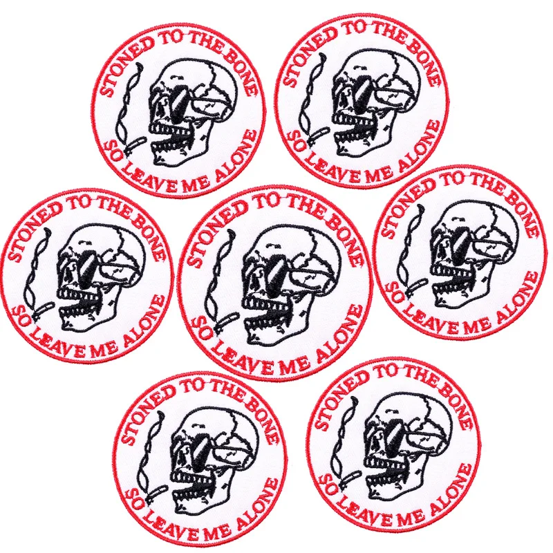 Parche táctico calavera punk – Bordado termoadhesivo - imagen 3