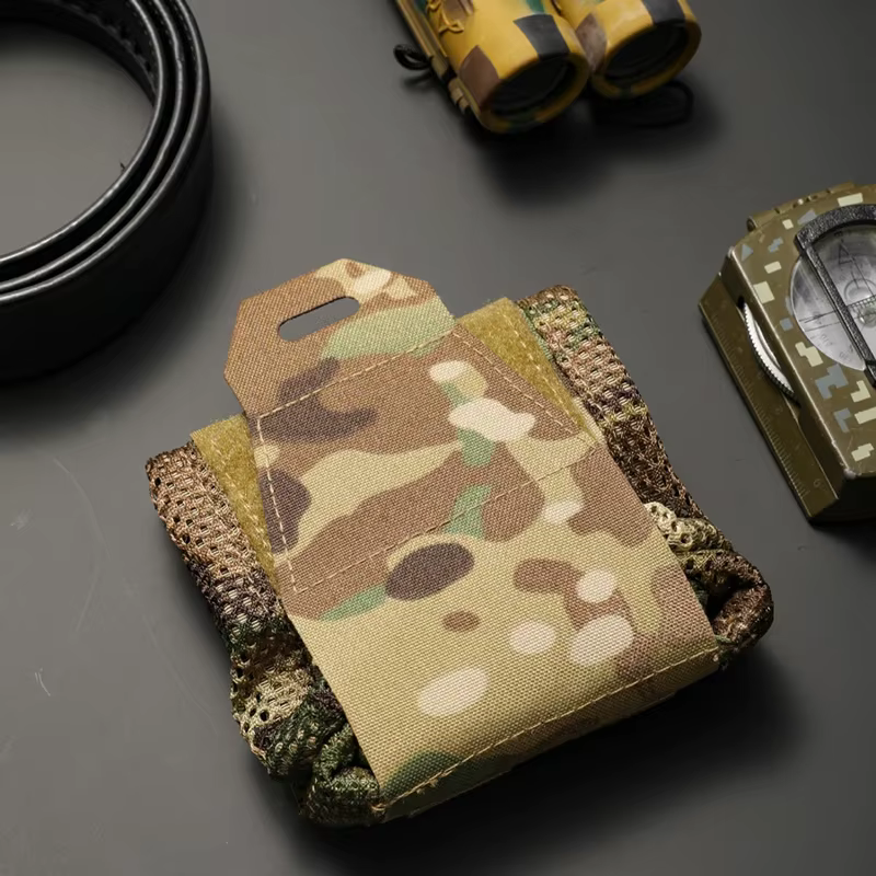 Bolsa táctica de malla plegable con cordón ajustable portátil - imagen 5