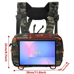 Bolsa táctica pecho EDC multifunción para chaleco o mochila