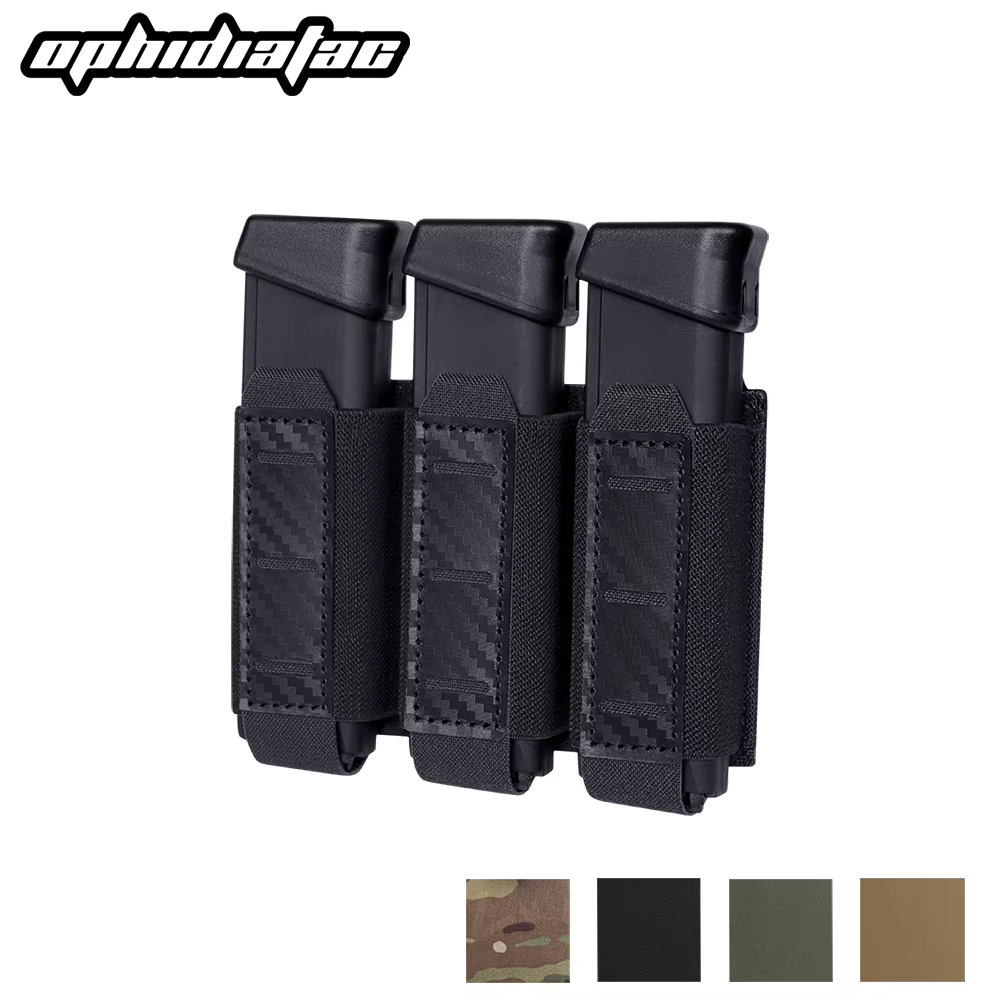 OPHIDIAN MOLLE 9mm Bolsa para triple cargadores fibra de carbono
