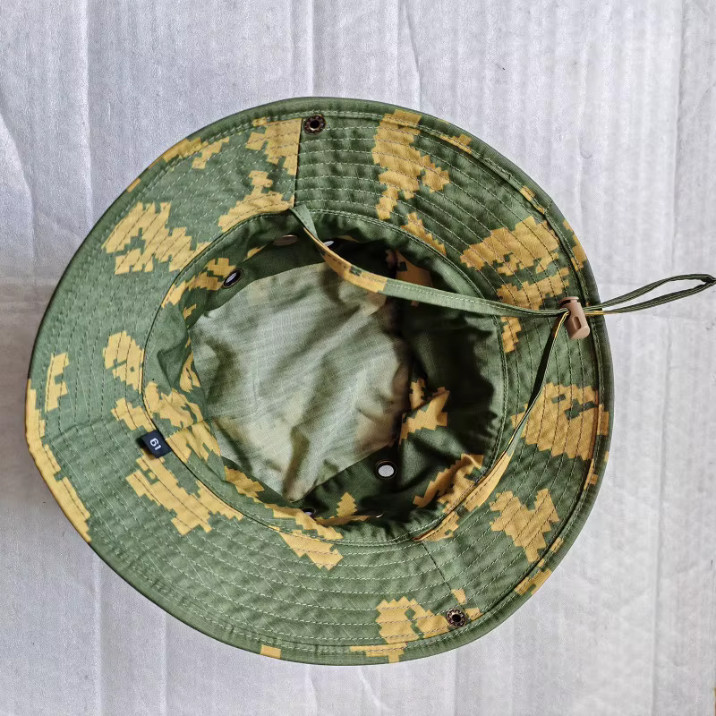 Sombrero de pescador algodón-nailon con flores amarillas - imagen 3