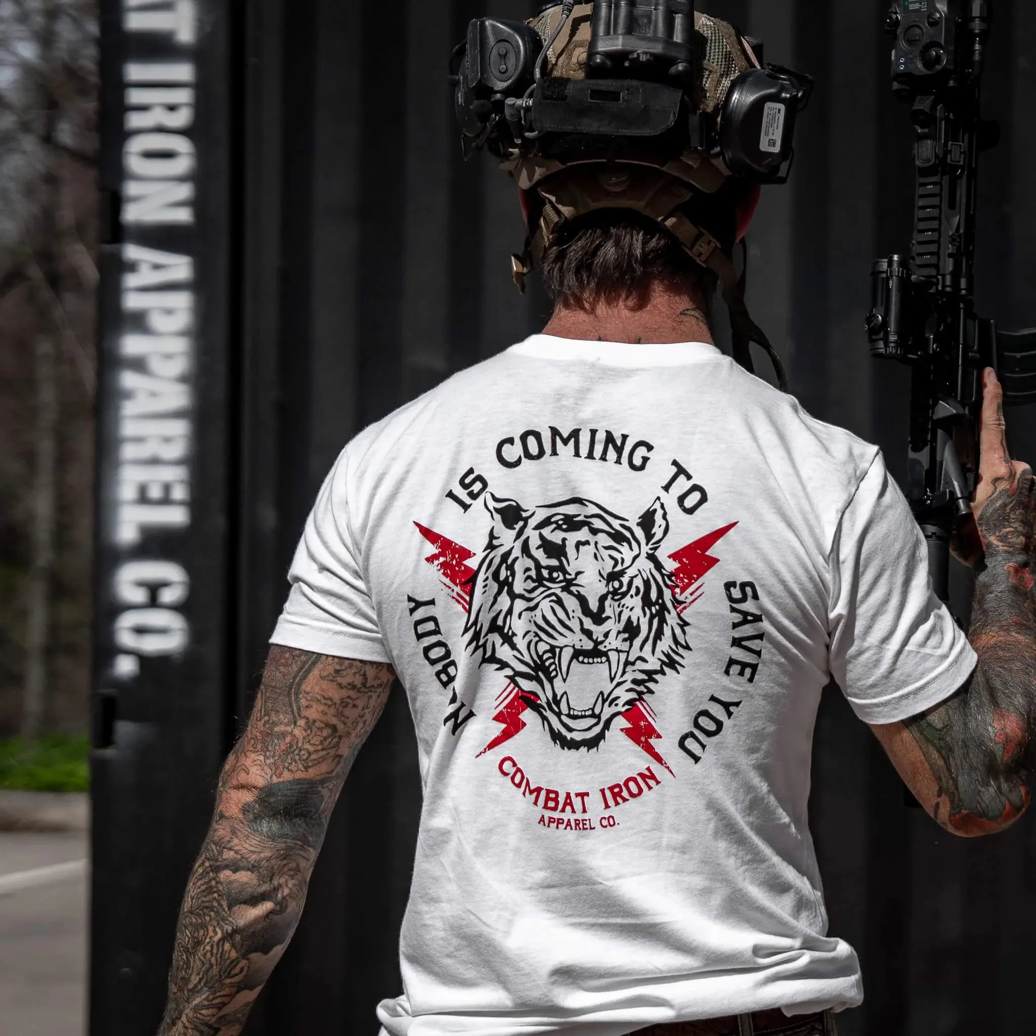 Combat Iron camiseta táctica de algodón puro militar - imagen 4