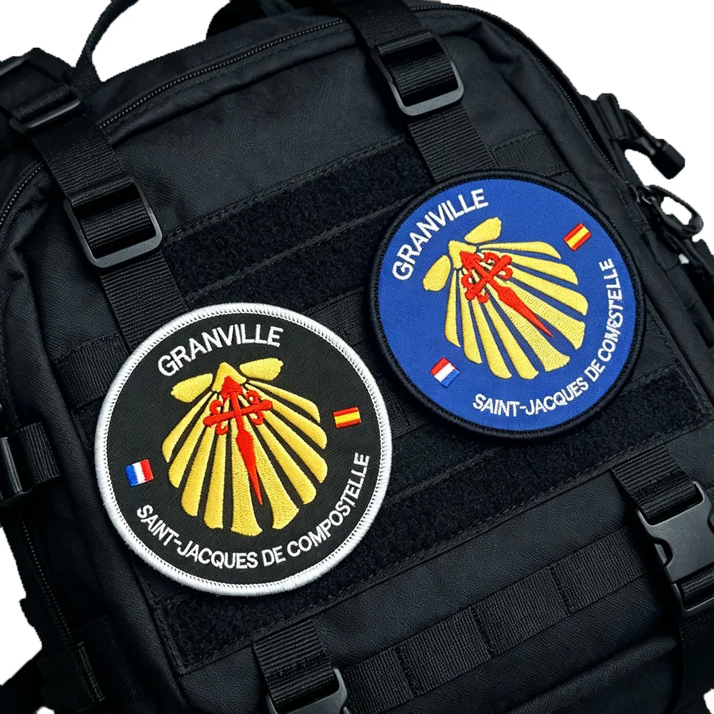 Parche bordado SAINT-JACQUES DE COMPOSTELLE para mochila con gancho - imagen 3