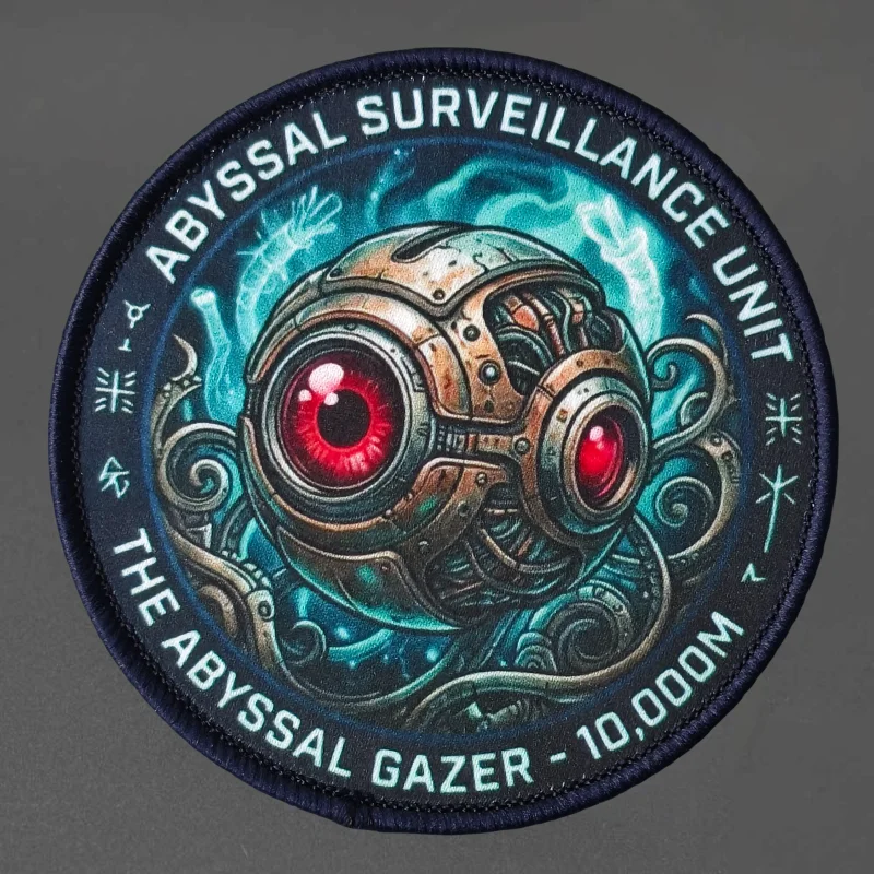 Parche táctico pulpo Abyssal Surveillance moral con cierre velcro - imagen 4
