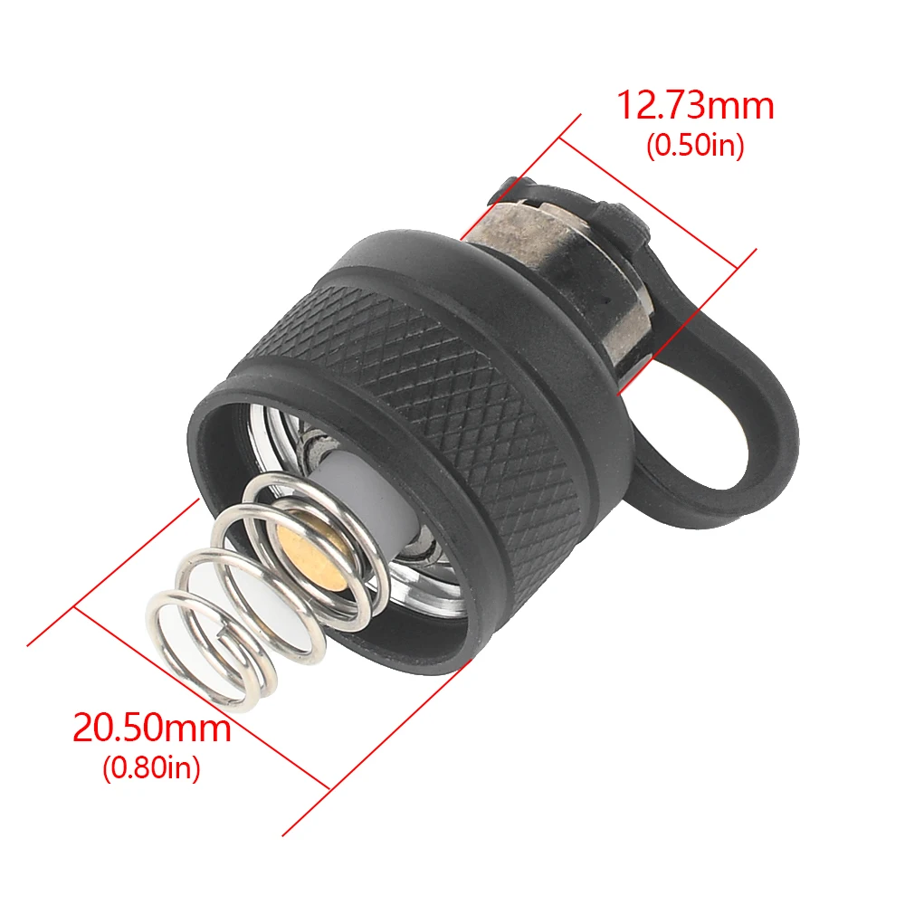 WADSN Linterna Táctica M300 M600 Tapa Trasera Metálica - imagen 5