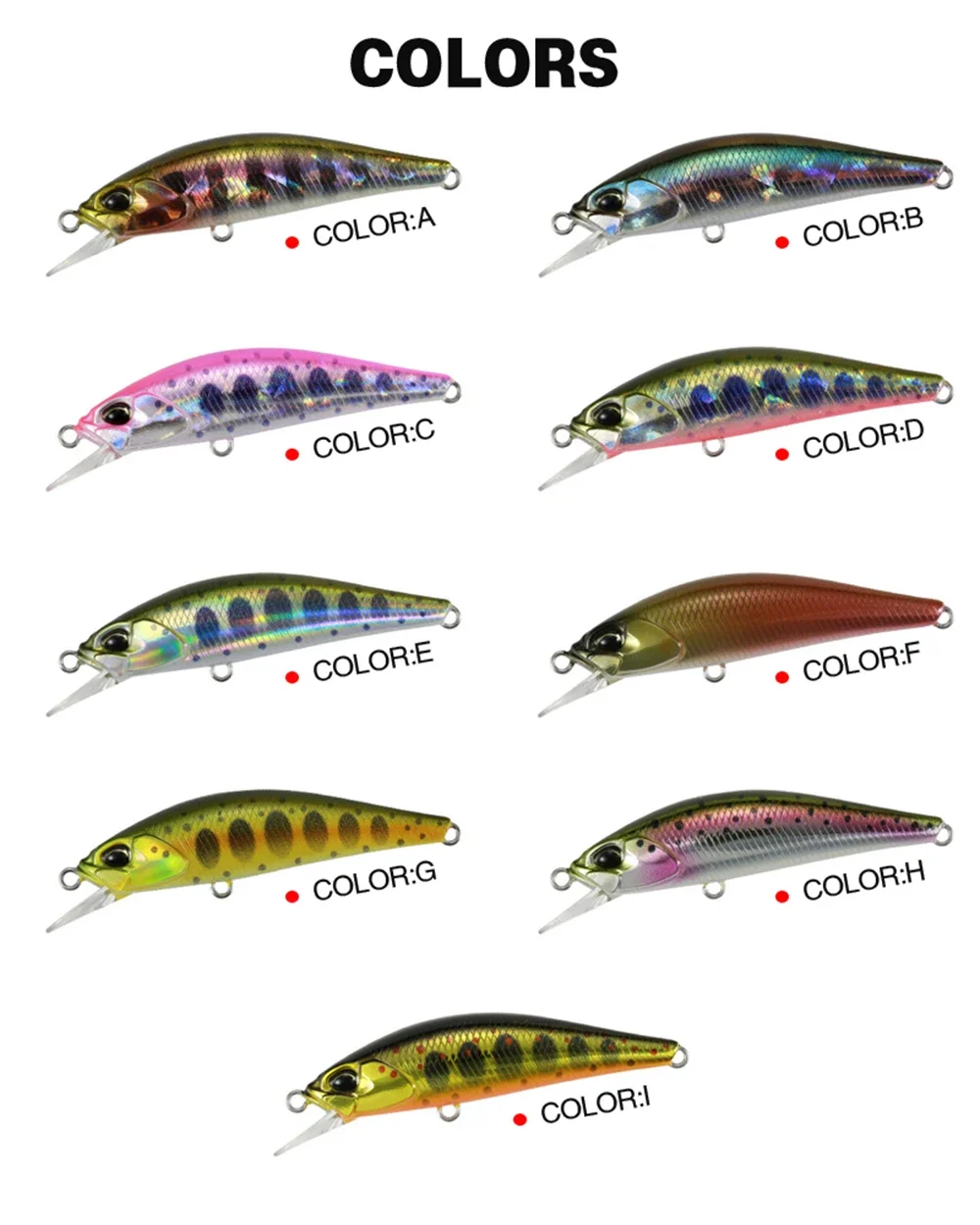 Minnow en acción de nado