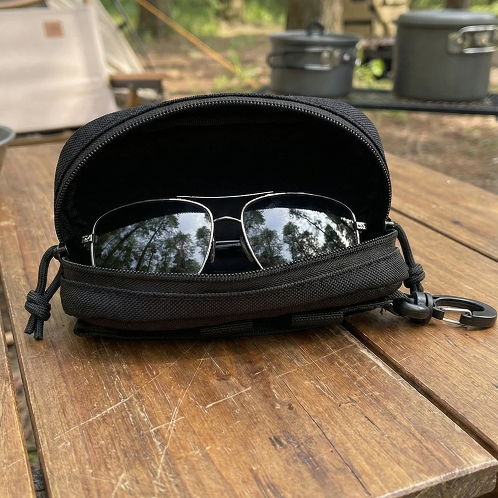 Estuche táctico para gafas con funda MOLLE antichoque de nailon - imagen 2