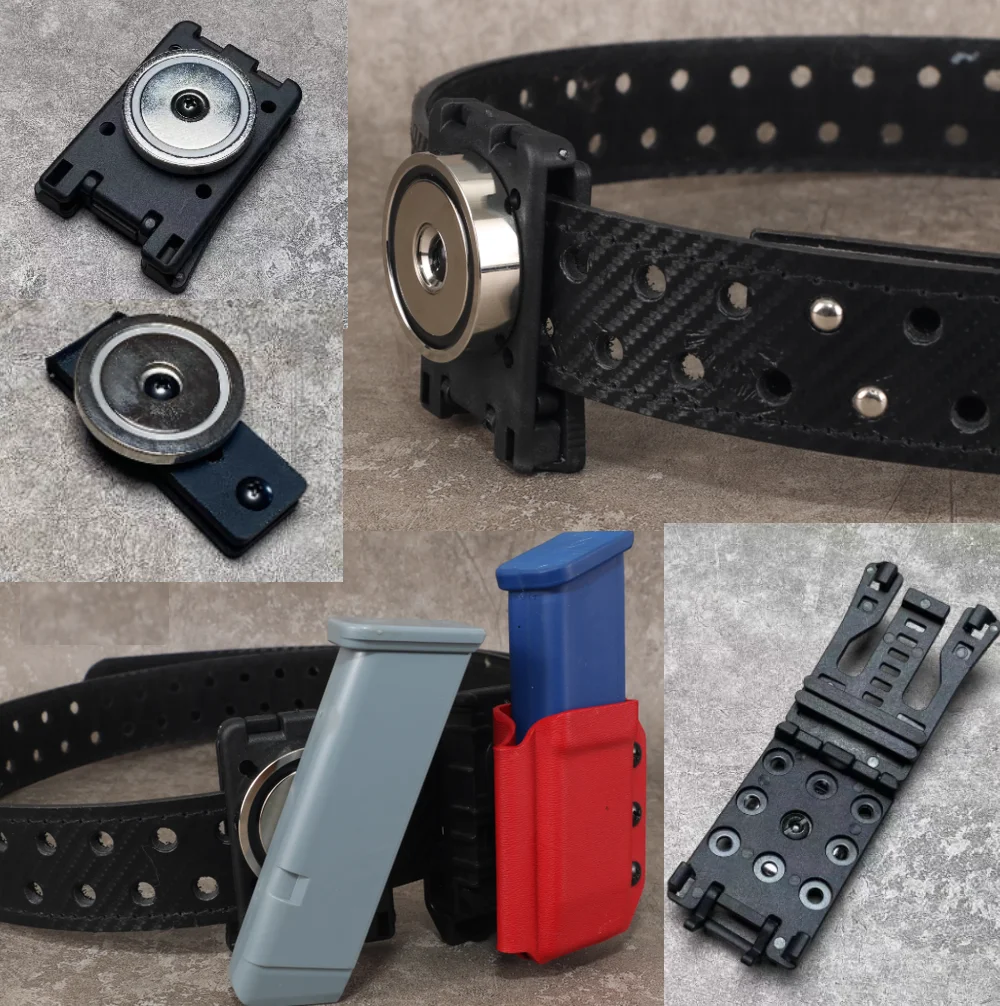 Funda pistola táctica magnética con clip de cinturón y ventosa - imagen 4