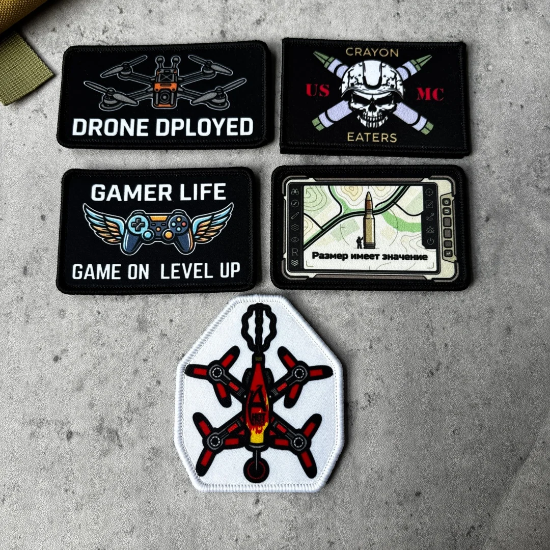 Insignia moral FPV Gamer Crayon Eaters para equipo táctico MOLLE - imagen 2
