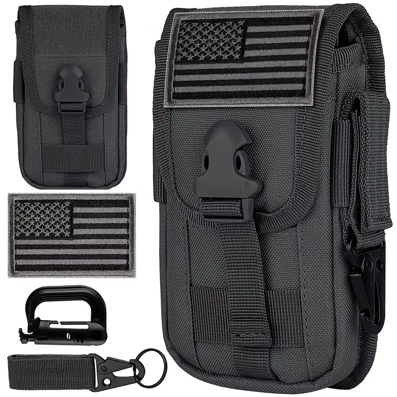 Bolsa táctica MOLLE riñonera para teléfono vertical de carrera - imagen 3