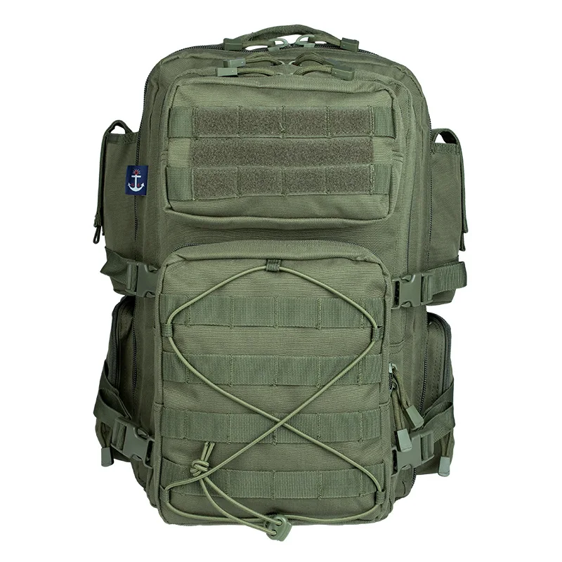 Mochila táctica de nailon exterior tres compartimentos y bolsillos - imagen 2