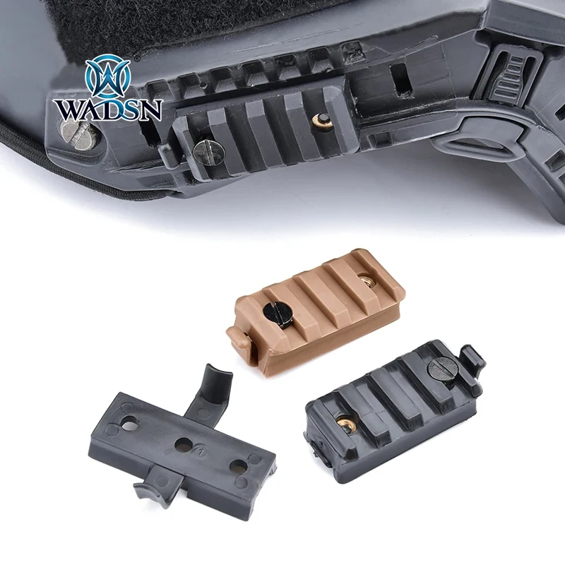 Adaptador riel lateral casco táctico – Soporte luz Picatinny - imagen 4