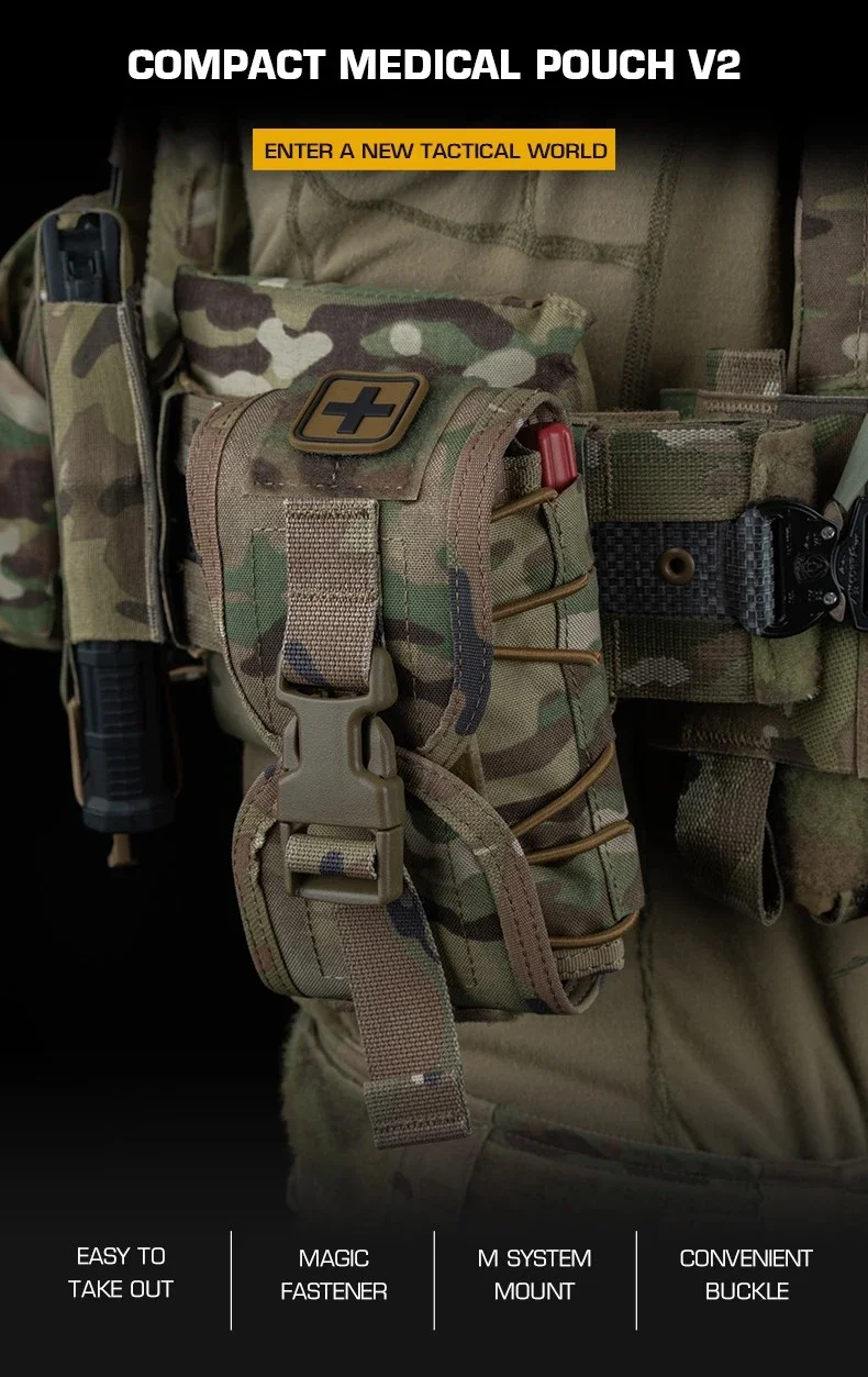 Bolsa IFAK compacta en camuflaje