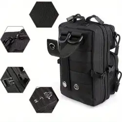 Bolsa táctica MOLLE con cremallera IFAK EDC riñonera pequeña