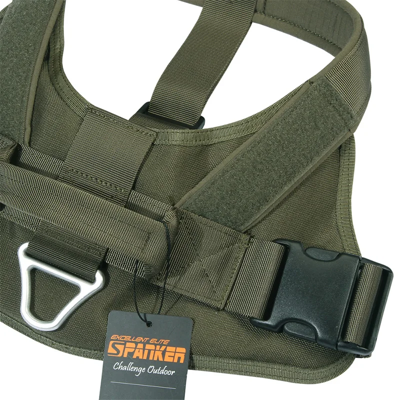 EXCELLENT Chaleco Perro Táctico con MOLLE, ajuste rápido y acolchado