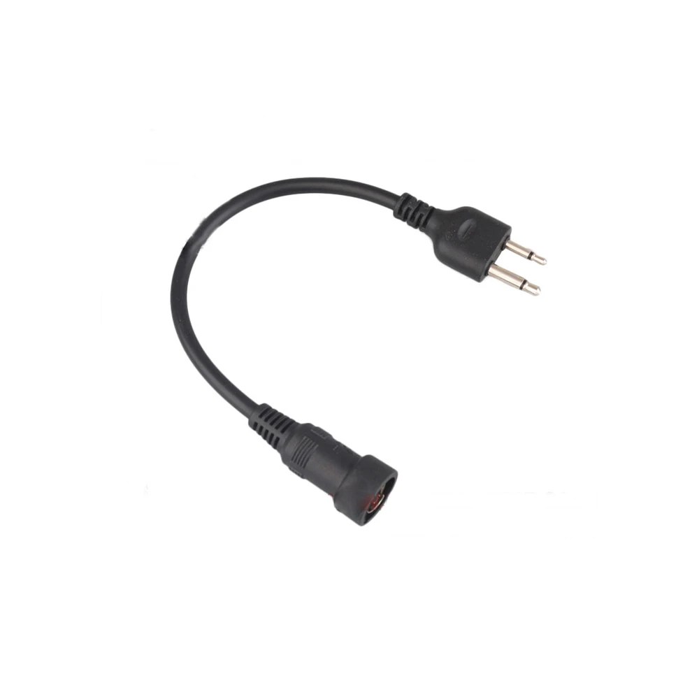 Cable PTT táctico negro para radio ICOM