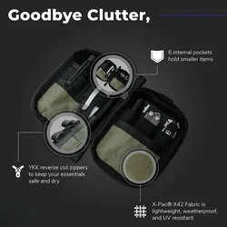 Bolsa táctica organizadora EDC multiusos para herramientas y tarjetas