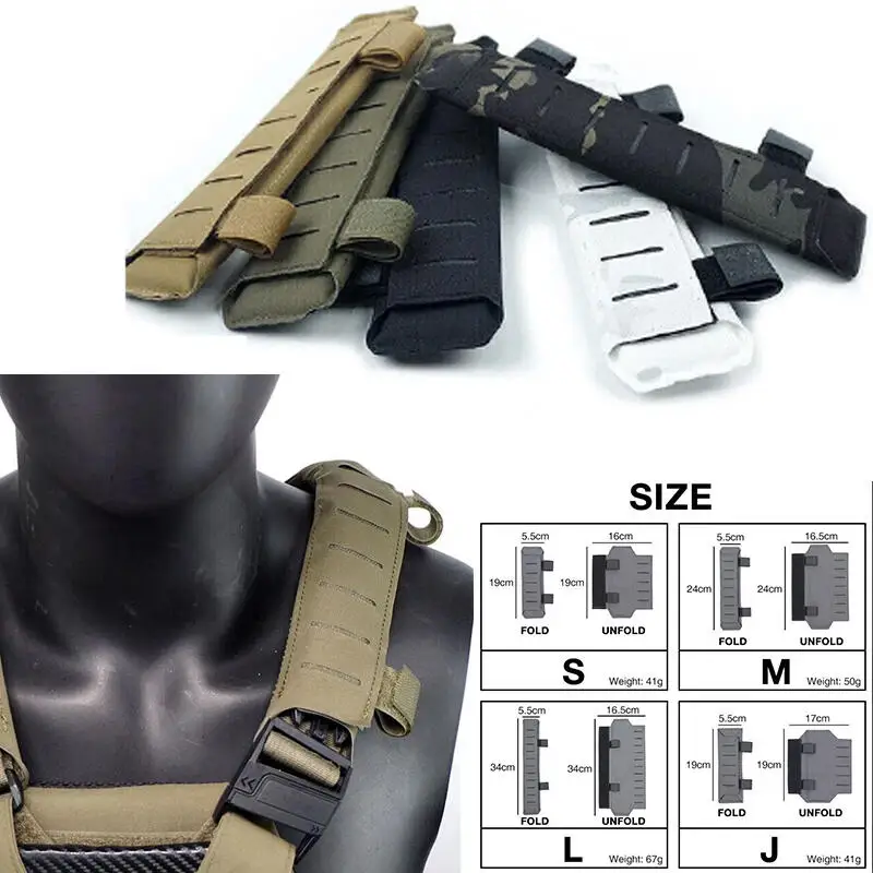 Chaleco táctico ligero con corte láser camuflaje y hombreras - imagen 3