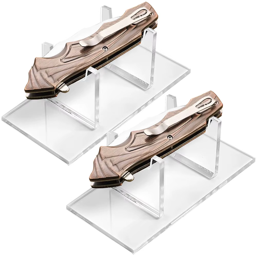 Portacuchillos acrílico expositor combate – Colección táctica