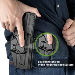 Springfield XD-S 9mm Funda exterior OB ajustable mano derecha
