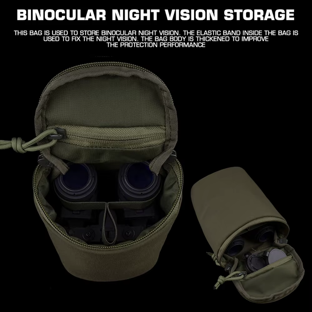 Bolsa táctica NVG con batería integrada y compatibilidad MOLLE