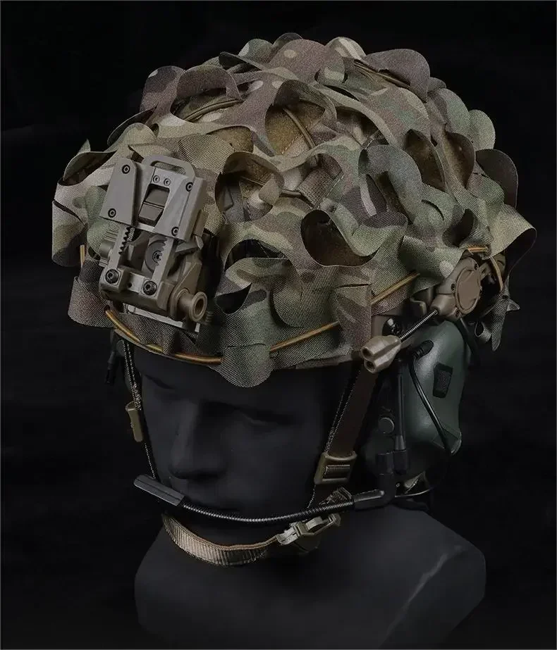Funda de casco táctico FAST de malla transpirable camuflaje - imagen 5