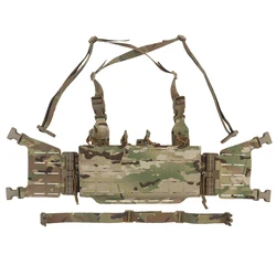 Chaleco Táctico MOLLE con Portacargadores Cuádruple 5.56/7.62