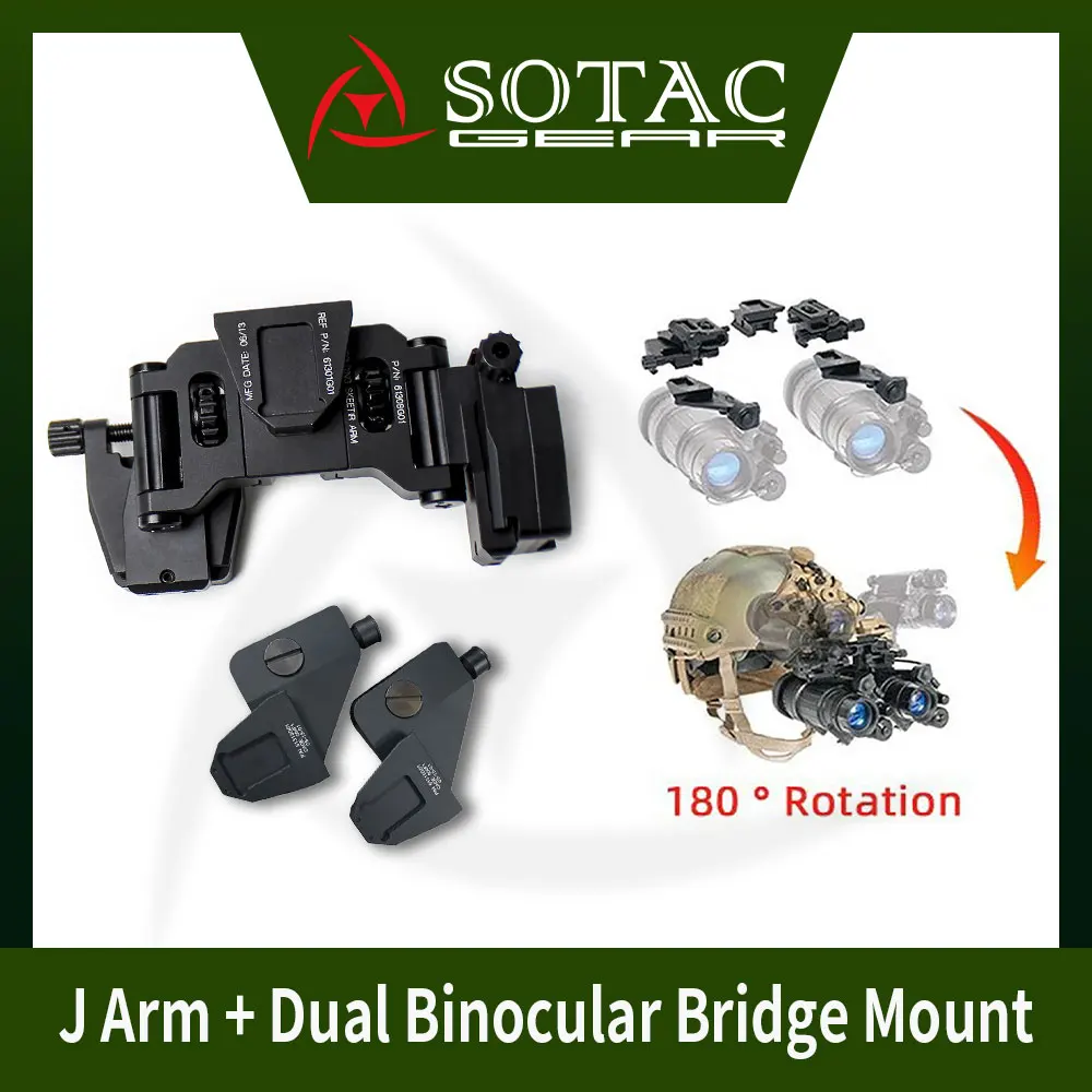 SOTAC Soporte para casco NVG CNC PVS-14 y puente binocular - imagen 3