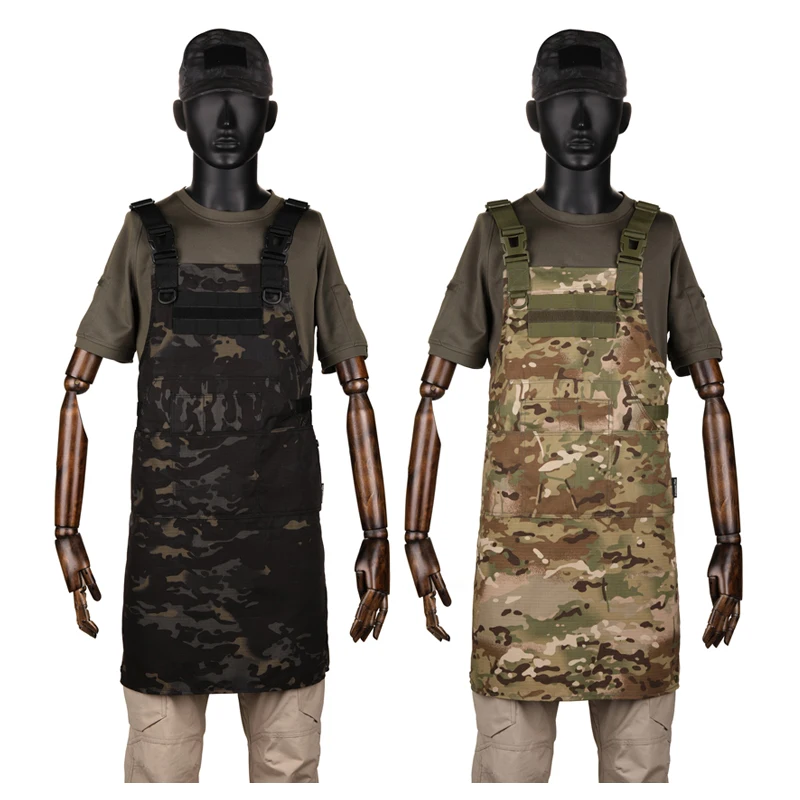 Delantal chaleco táctico multibolsillo unisex sin mangas camuflaje ripstop técnico - imagen 3