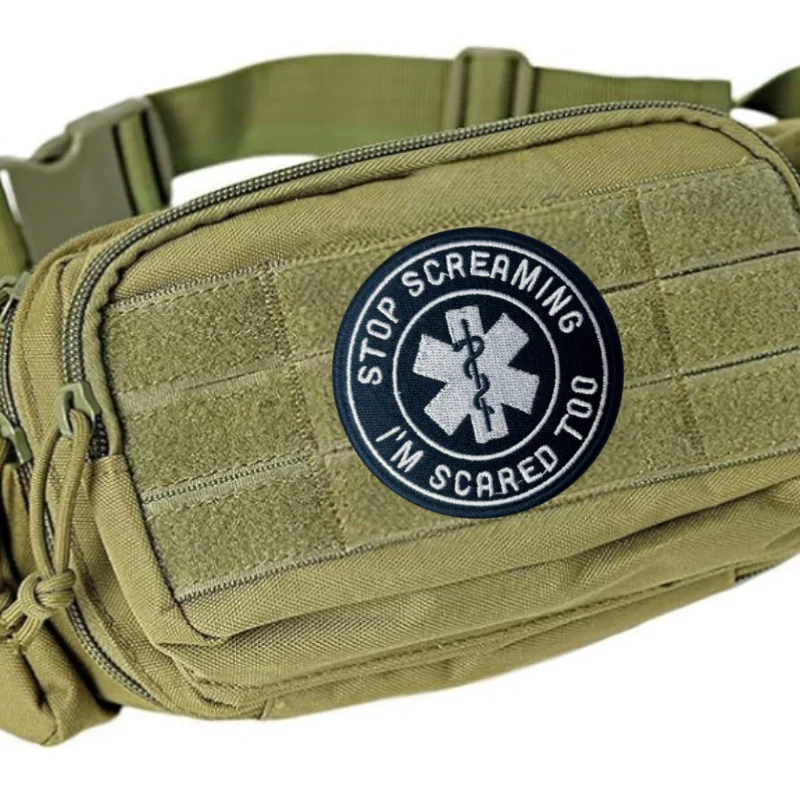 Life Star Parche Táctico Médico bordado con gancho y bucle - imagen 2