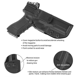 Funda táctica IWB para portación oculta pistola derecha