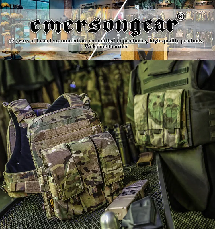Bolsa triple Emersongear LBT 7,62 vista frontal