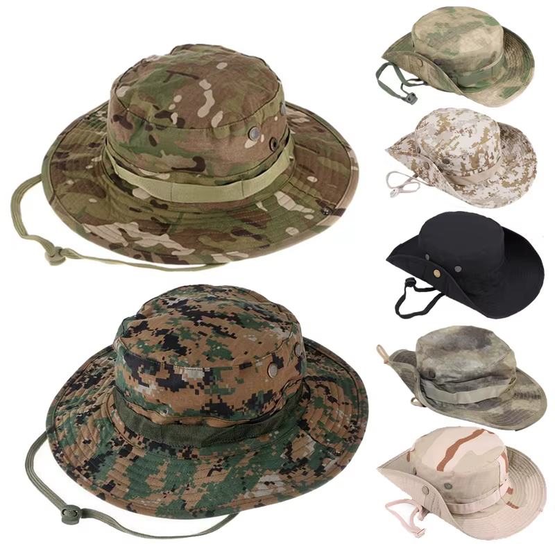Sombrero Boonie táctico camuflaje ripstop para hombre pesca senderismo - imagen 2