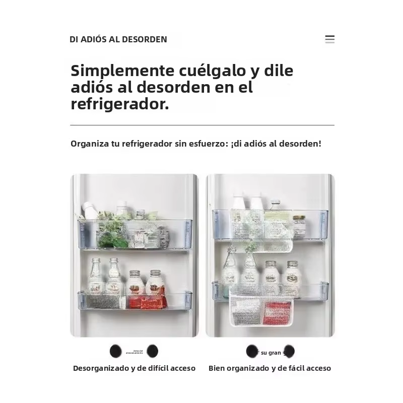 Bolsa colgante de malla multifuncional para cocina y dormitorio - imagen 5