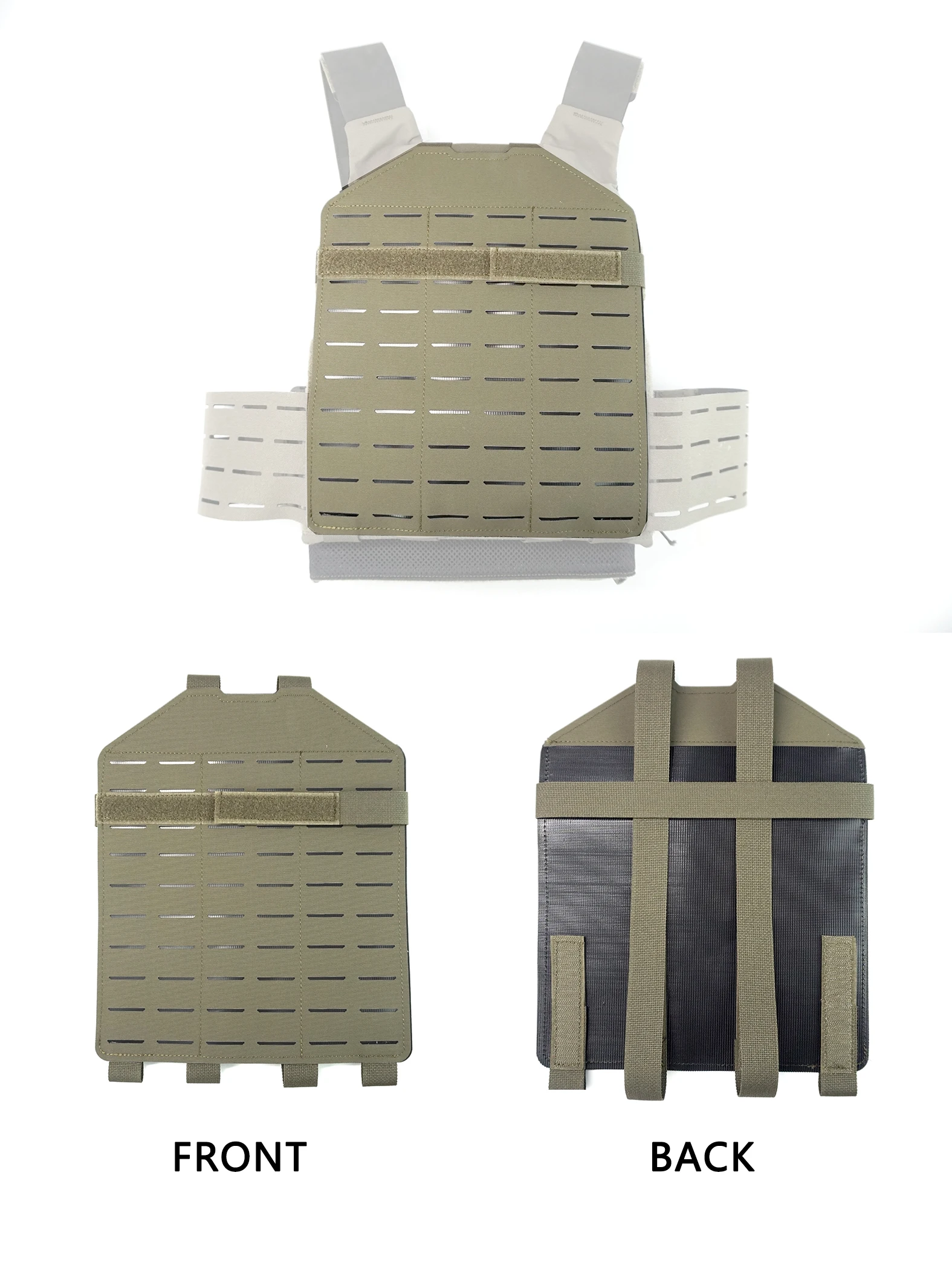 DMGear FCSK Chaleco táctico MOLLE panel trasero camuflaje - imagen 3