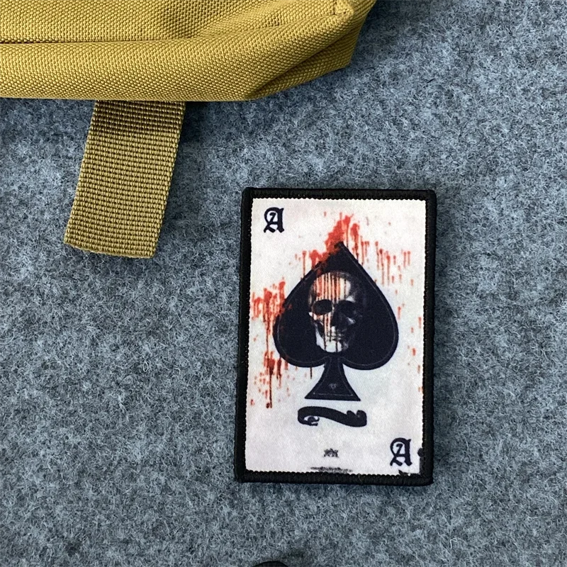 Parche táctico velcro calavera – Para chalecos y equipo MOLLE - imagen 2