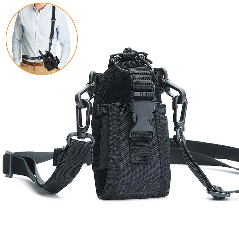 Bolsa táctica MOLLE para walkie talkie, cintura y hombro - imagen 3