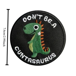 Parche táctico velcro Cuntasaurus morale para ropa y mochila