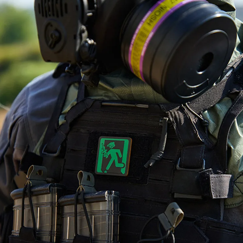 Parche táctico luminoso acrílico de seguridad para brazalete - imagen 4