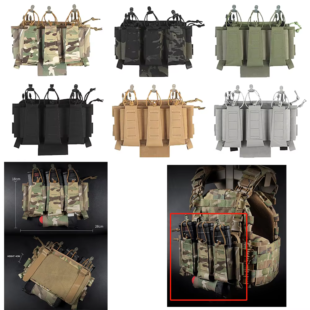 Bolsa táctica cargadores con soporte de torniquete y panel elástico - imagen 4