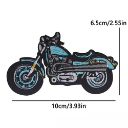 Parches termoadhesivos vintage chopper bordados para chaqueta