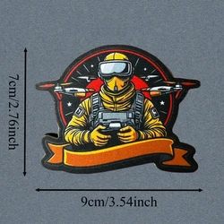 Parche táctico FPV operador piloto – gancho y bucle para chaleco