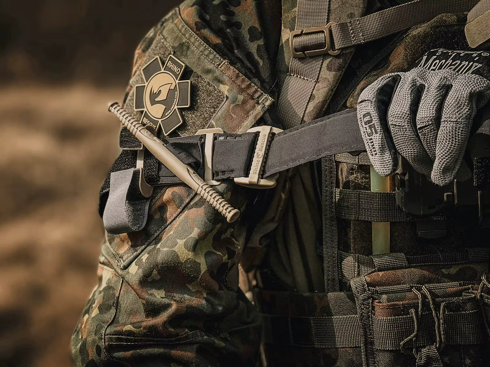 Torniquete en uso táctico militar