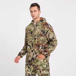 Sudadera con capucha táctica de caza camuflaje forro polar
