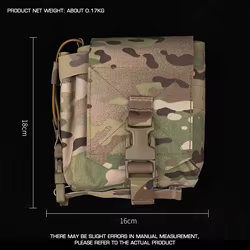 Bolsa táctica MOLLE para chaleco de intercomunicador y cargadores