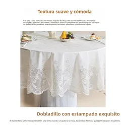 Mantel redondo impermeable resistente al polvo anti-escaldaduras