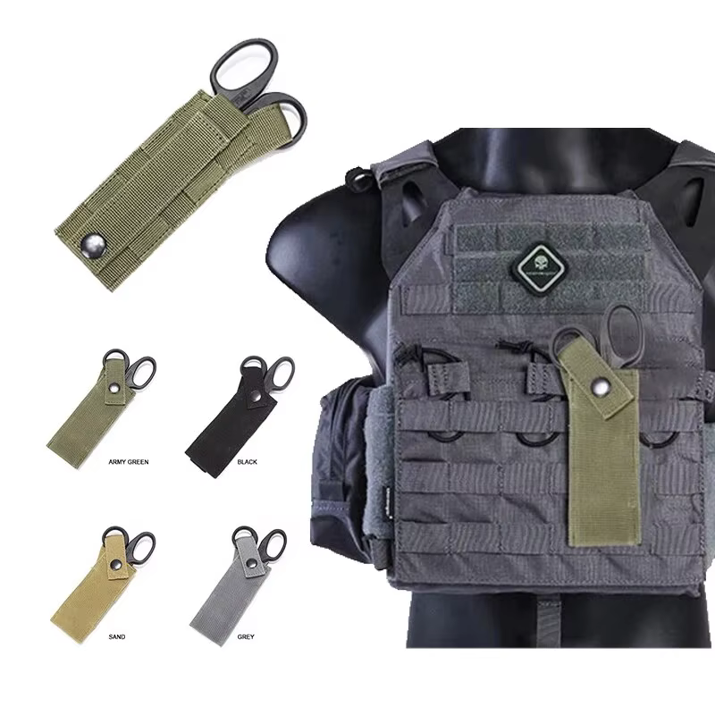 Bolsa táctica MOLLE multifunción para tijeras, cuchillo y linterna EMT - imagen 4