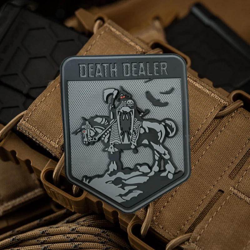 Parche Death Dealer táctico – PVC con velcro para brazalete o mochila - imagen 5