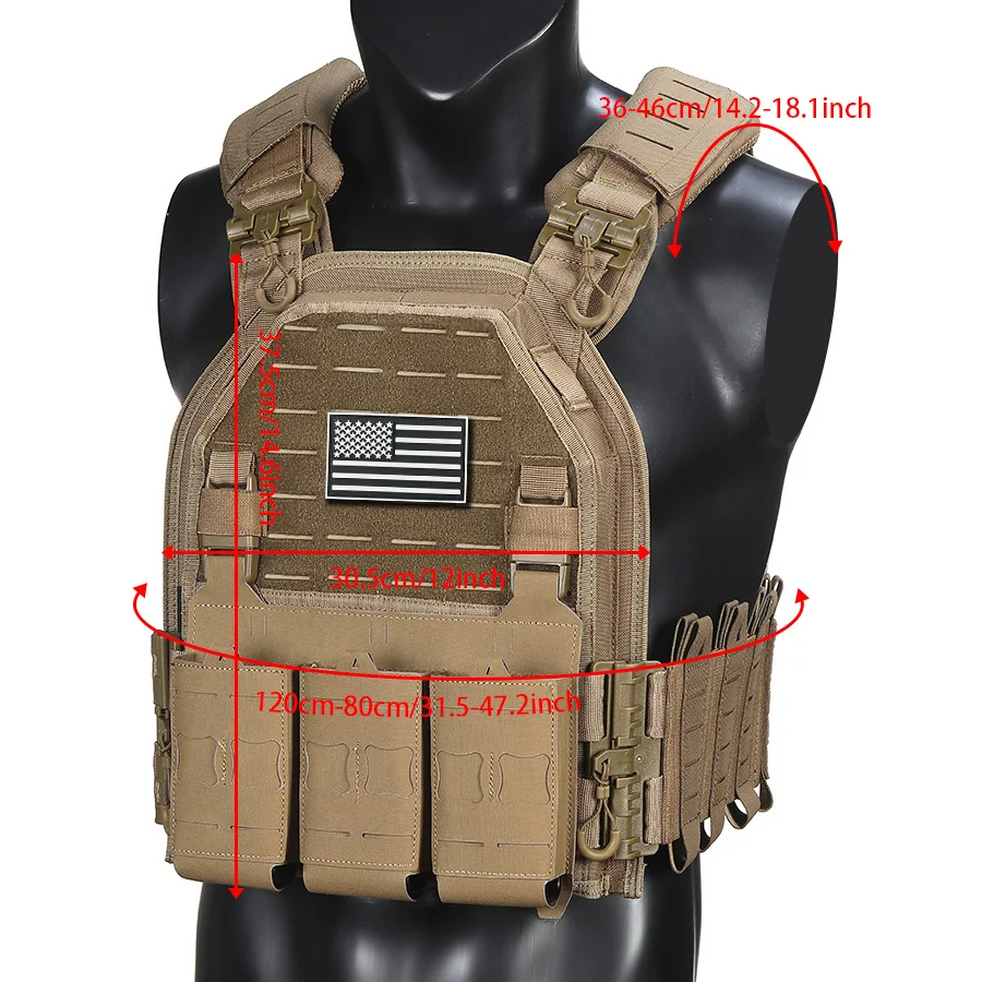 Chaleco de caza ligero con sistema Molle